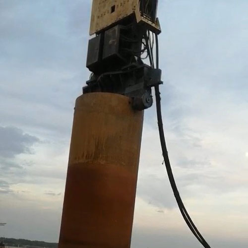 YZ-300液压亚搏全站客户端官方下载打桩锤工程案例视频